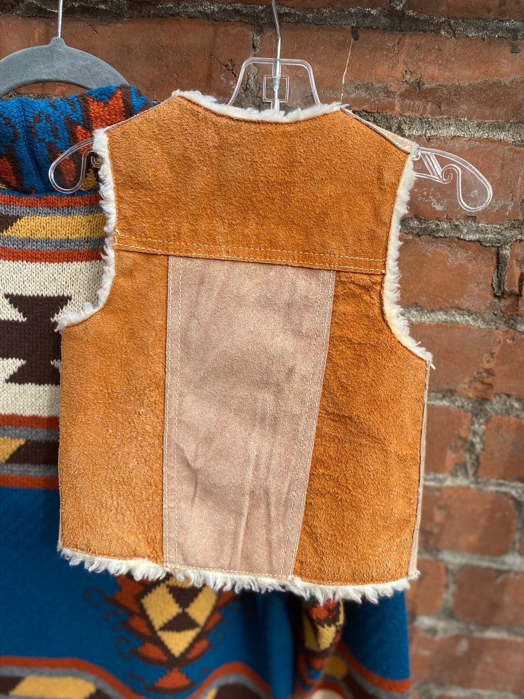 Toddler genuine leather vest