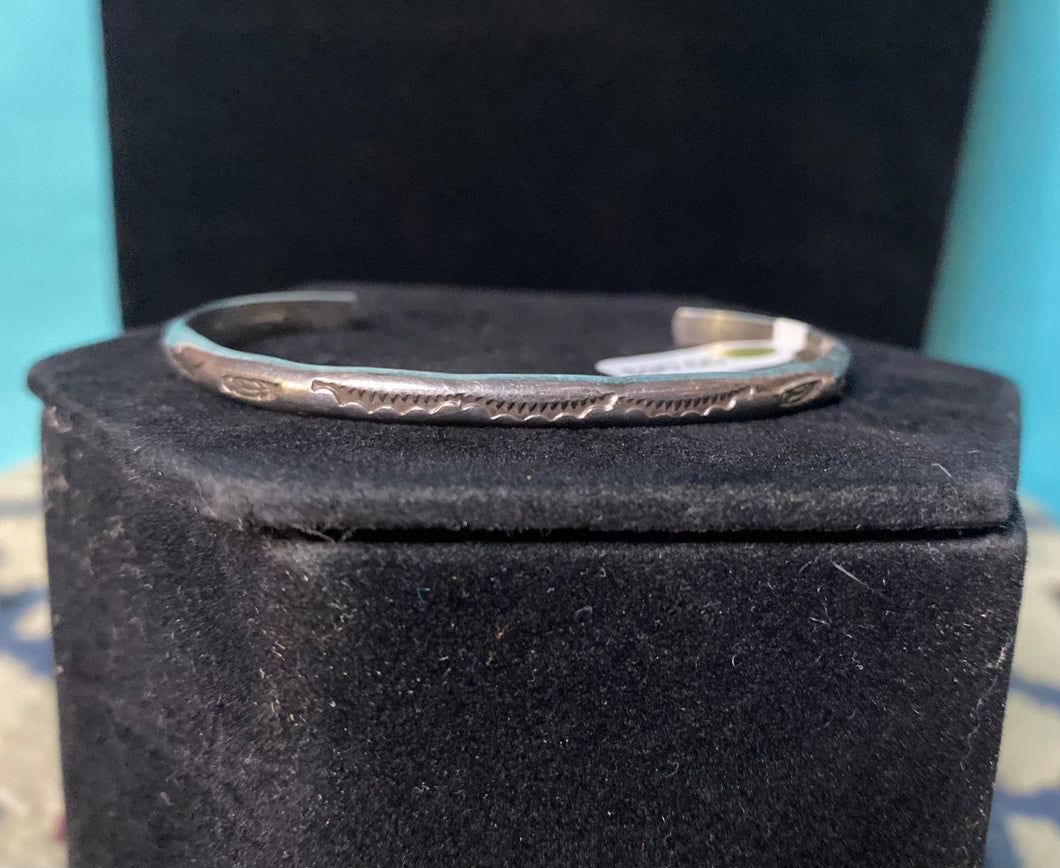 Sterling silver Native American Stacker bracelet