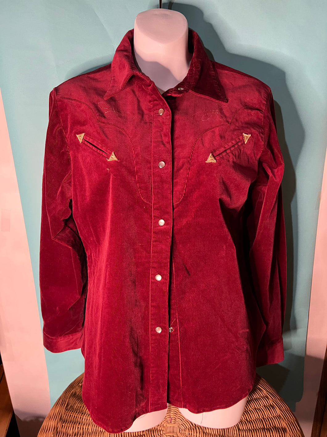 Women's Five Star Roper Red Cordory Shirt