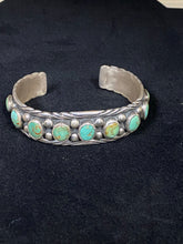 Load image into Gallery viewer, Native American Royston Turquoise Sterling Silver cuff
