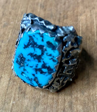 Load image into Gallery viewer, Sterling Silver Ring with Turquoise Stone
