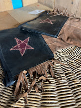 Load image into Gallery viewer, Star Vintage Leather Gloves With Fringe
