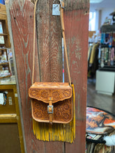 Load image into Gallery viewer, Leather Tooled Purse with matching wallet
