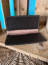 Load image into Gallery viewer, Tan Floral Tooled Checkbook Holder
