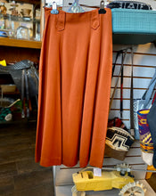 Load image into Gallery viewer, 1940’s A-line Copper Gaberdine Skirt - amazing condition - size 24 waist
