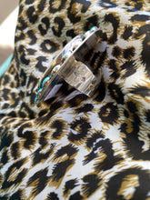 Load image into Gallery viewer, Bumble bee Jasper and Sleeping beauty turquoise Large Statement ring - size 8-8.5
