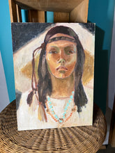 Load image into Gallery viewer, Native American Hand Painted Canvas
